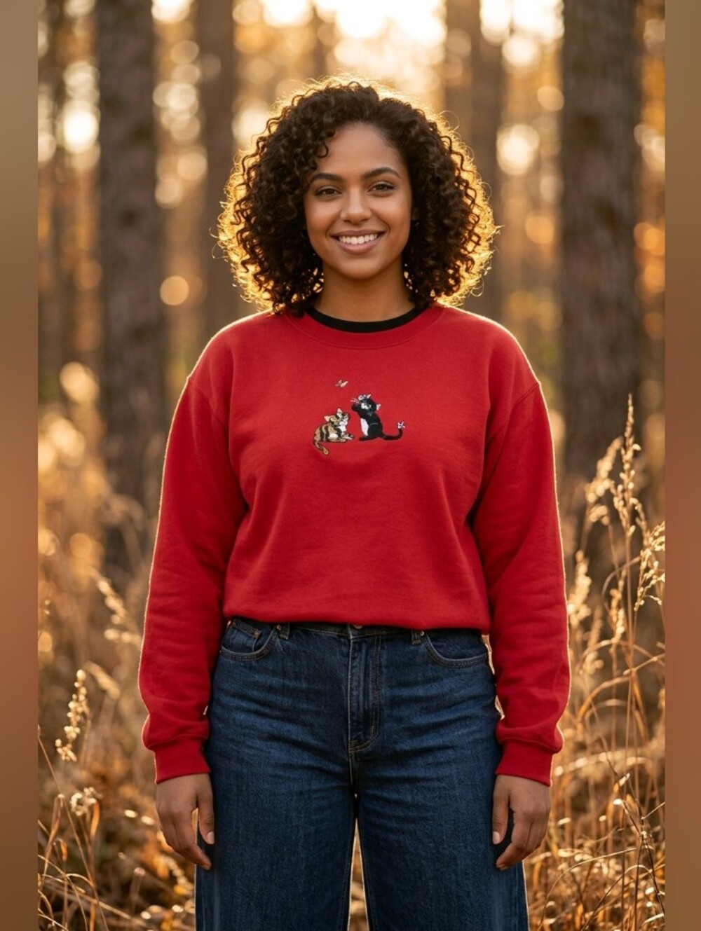 𝐓𝐨𝐩 𝐒𝐭𝐢𝐭𝐜𝐡 𝟗𝟎'𝐬 𝐊𝐢𝐭𝐭𝐞𝐧𝐬 𝐑𝐞𝐝 𝐒𝐰𝐞𝐚𝐭𝐬𝐡𝐢𝐫𝐭 - Picture 4 of 13
